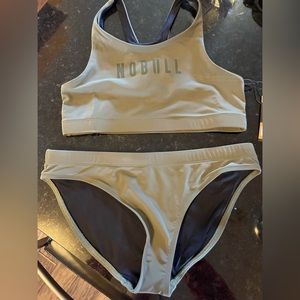 NoBull olive green bikini.